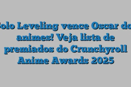 Solo Leveling vence Oscar dos animes! Veja lista de premiados do Crunchyroll Anime Awards 2025
