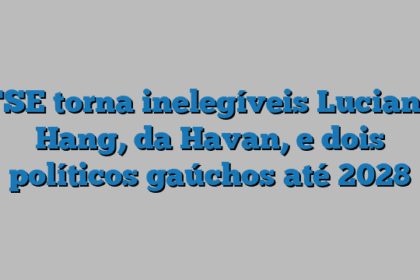 TSE torna inelegíveis Luciano Hang, da Havan, e dois políticos gaúchos até 2028